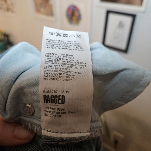 Floral Patterned Blue Jeans - Picture 12 of 12